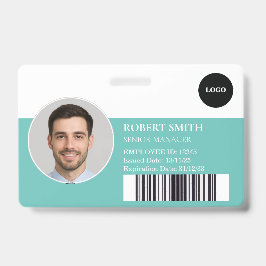 Aangepaste werknemer ID-badge met foto en barcode Badge