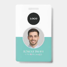 Aangepaste werknemer ID-badge met foto en barcode Badge