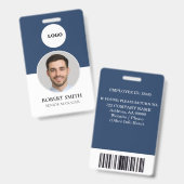 Aangepaste werknemer ID-badge met foto en barcode Badge (Front & Back)