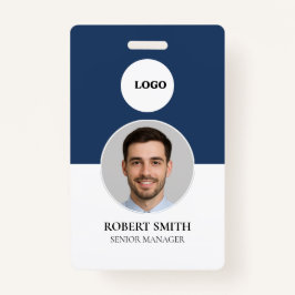 Aangepaste werknemer ID-badge met foto en barcode Badge