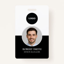 Aangepaste werknemer ID-badge met foto en barcode Badge