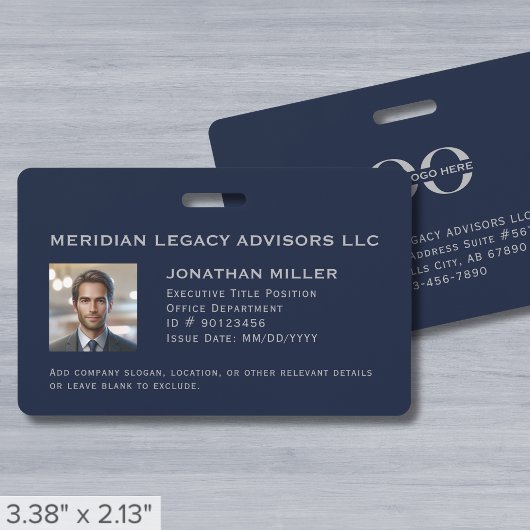 Aangepaste werknemer-ID-foto Badge