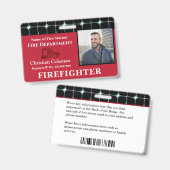 Aangepaste Werknemer ID Kaart Foto Logo Bar Code N Badge (Voor- en achterkant)