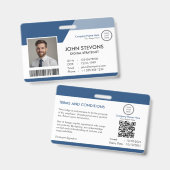 Aangepaste werknemer identificatie Business Staff Badge (Front & Back)