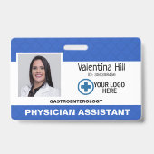 Aangepaste werknemer, Logo- en foto-ID-kaart Badge (Voorkant)