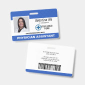 Aangepaste werknemer, Logo- en foto-ID-kaart Badge (Voor- en achterkant)