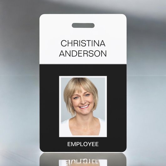 Aangepaste werknemer - Naam Foto Bedrijfswerk Badge