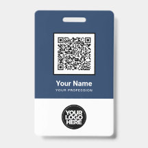 Aangepaste Werknemer Qr Code Bar Code Logo Naam