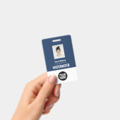 Aangepaste Werknemer Vaccinatiepas Foto Qr Code Lo Badge (Handheld)