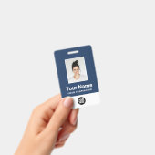 Aangepaste Werknemersfoto, Barcode, Logo, Naam Bad Badge (Handheld)