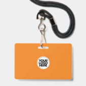 Aangepaste Werknemersfoto, Barcode, Logo, Naam Badge (Achterkant met lanyard)