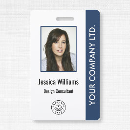 Aangepaste Werknemersfoto, Barcode, Logo, Naam Badge