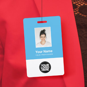 Aangepaste Werknemersfoto, Barcode, Logo, Naam Badge