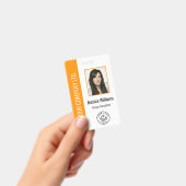 Aangepaste Werknemersfoto, Barcode, Logo, Naam Ora Badge (Handheld)