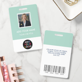 Aangepaste Werknemersfoto ID-badge met logo, stree Badge
