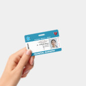 Aangepaste Werknemersfoto, Logo, Barcode ID-badge Badge (Handheld)