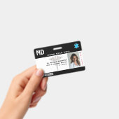 Aangepaste Werknemersfoto, Logo, Barcode ID-badge Badge (Handheld)