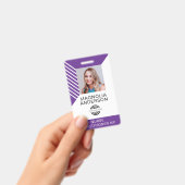 Aangepaste Werknemersfoto Logo Barcode Naam Badge (Handheld)