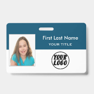 Aangepaste Werknemersfoto   Logo, streepjescode na Badge