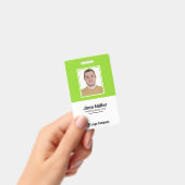 Aangepaste werknemersfoto, Logo, streepjescode, na Badge (Handheld)