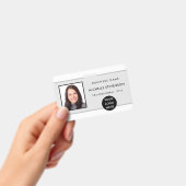 Aangepaste Werknemersfoto Logo Streepjescode Naamb Badge (Handheld)