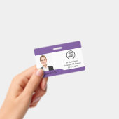 Aangepaste werknemersfoto, naam, Logo, badge (Handheld)