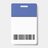 Aangepaste werknemersfoto, naam, Logo, streepjesco Badge (Achterkant)