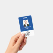 Aangepaste werknemersfoto, naam, Logo, streepjesco Badge (Handheld)