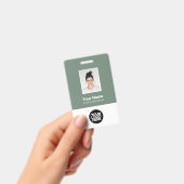 Aangepaste Werknemersfoto, Qr-code, Logo, Naam Badge (Handheld)