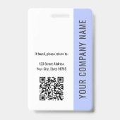 Aangepaste Werknemersfoto, Qr-code, Logo, Naam Badge (Achterkant)