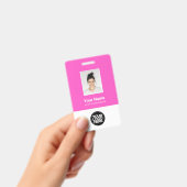 Aangepaste Werknemersfoto, Qr-code, Logo, Naam Badge (Handheld)