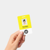 Aangepaste werknemersfoto, Qr-code, Logo, naam Badge (Handheld)