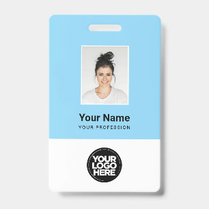 Aangepaste Werknemersfoto, Qr-code, Logo, Naam Badge