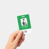 Aangepaste Werknemersfoto, QR-code, Logo, Naambadg Badge (Handheld)
