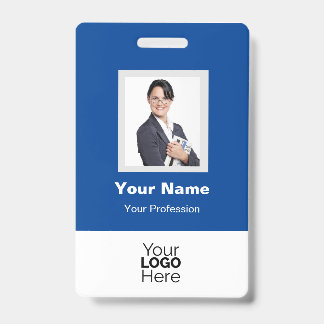 Aangepaste Werknemersfoto, QR-code, Logo, Naambadg Badge
