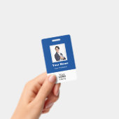 Aangepaste werknemersfoto, QR-code, Logo, naamplaa Badge (Handheld)