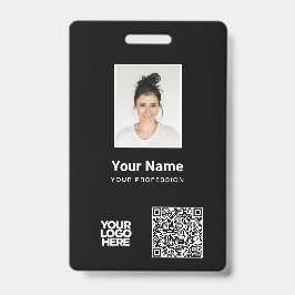 Aangepaste Werknemersfoto, Qr- en Barcode, Logo, N Badge