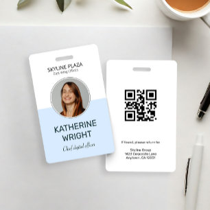Aangepaste Werknemersfoto Ronde ID Naam Badge