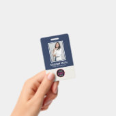 Aangepaste werknemersfoto, streepjescode, Logo, na Badge (Handheld)