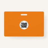 Aangepaste werknemersfoto, streepjescode, Logo, na Badge (Achterkant)