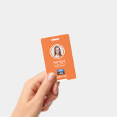 Aangepaste werknemersfoto, streepjescode, Logo, na Badge (Handheld)