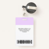 Aangepaste werknemersfoto, streepjescode, naamplaa badge (Achterkant met intrekbare)