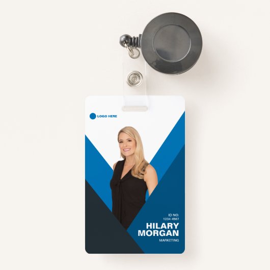 Aangepaste werknemersnaam Badge Aangepaste Logo (Voorkant met intrekbare)