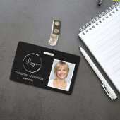 Aangepaste werknemersnaam Logo Foto Corporate Work Badge