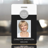 Aangepaste werknemersnaam Logo Foto Corporate Work Badge