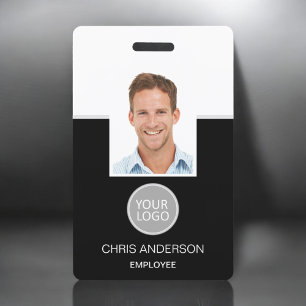 Aangepaste werknemersnaam Logo Foto Corporate Work Badge