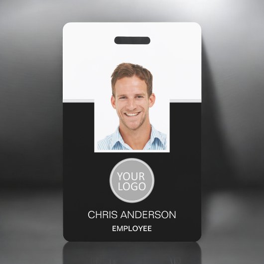 Aangepaste werknemersnaam Logo Foto Corporate Work Badge