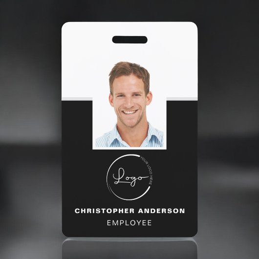 Aangepaste werknemersnaam Logo Foto Corporate Work Badge