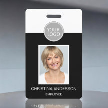Aangepaste werknemersnaam Logo Foto Corporate Work
