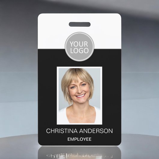 Aangepaste werknemersnaam Logo Foto Corporate Work Badge
